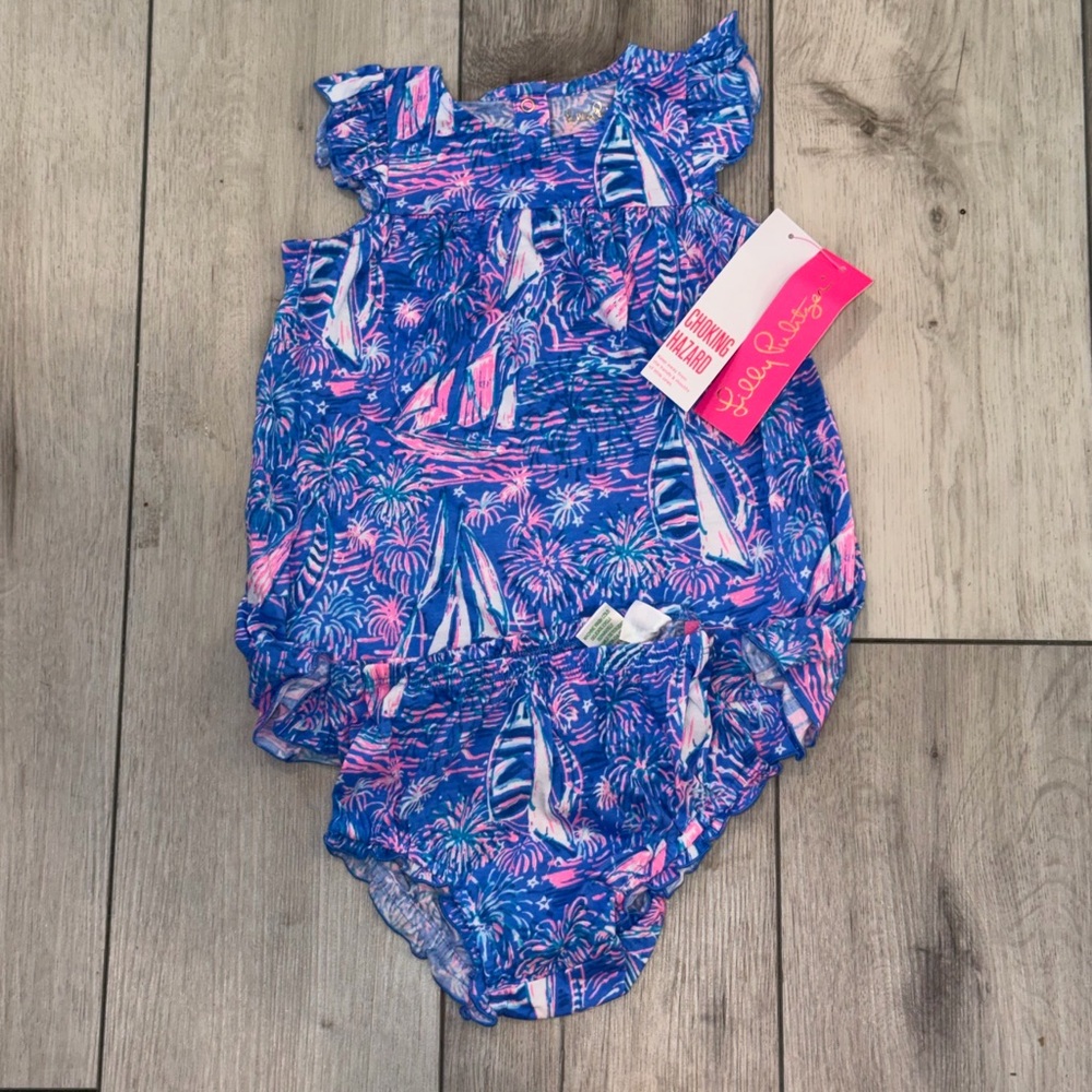 Lilly Pulitzer Cecily Boca blue its a sailabration dress